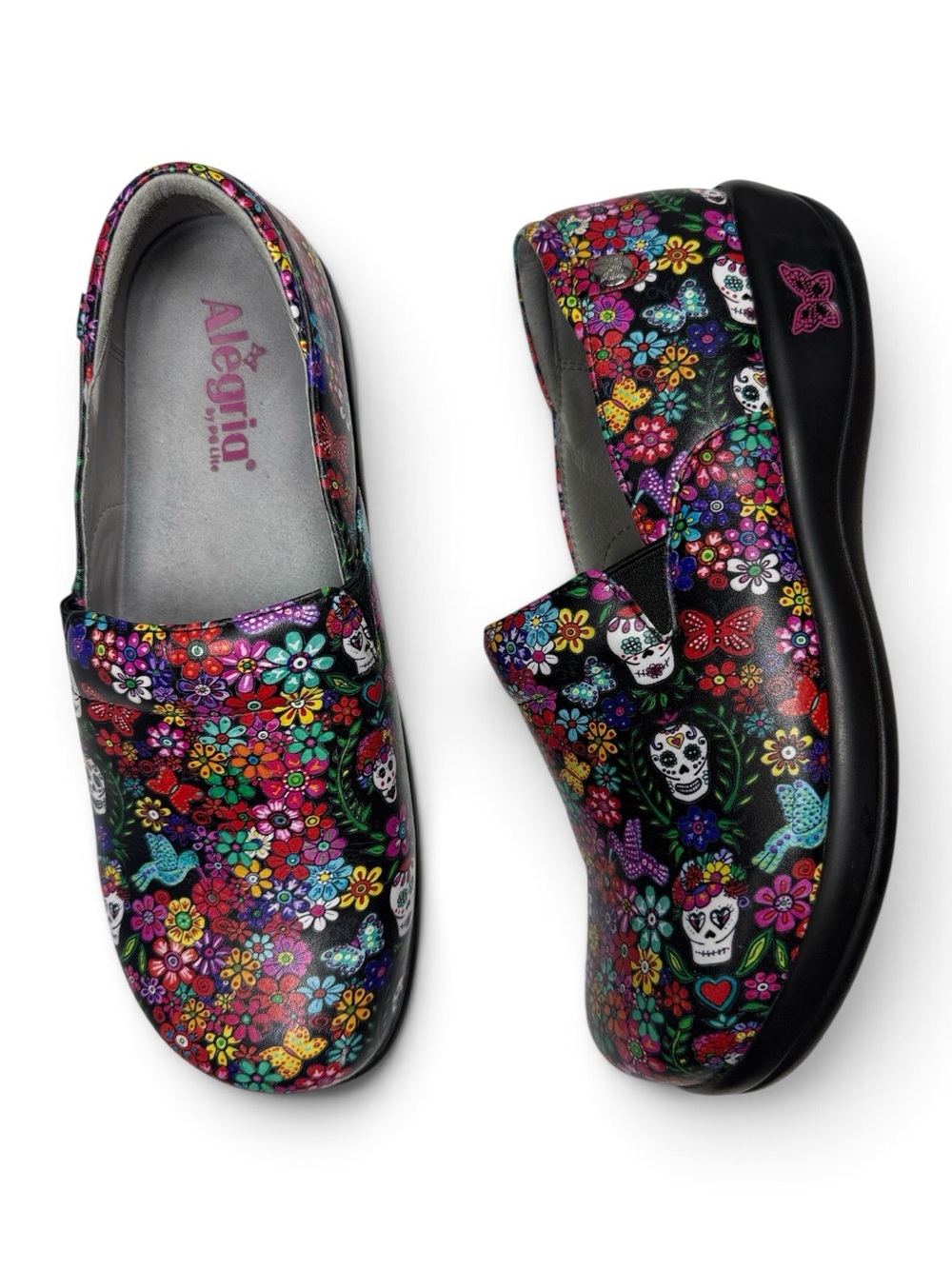 Algeria Keli Ofrenda Professional Day of the Dead Show Clog S-586 Sz 9.5-10